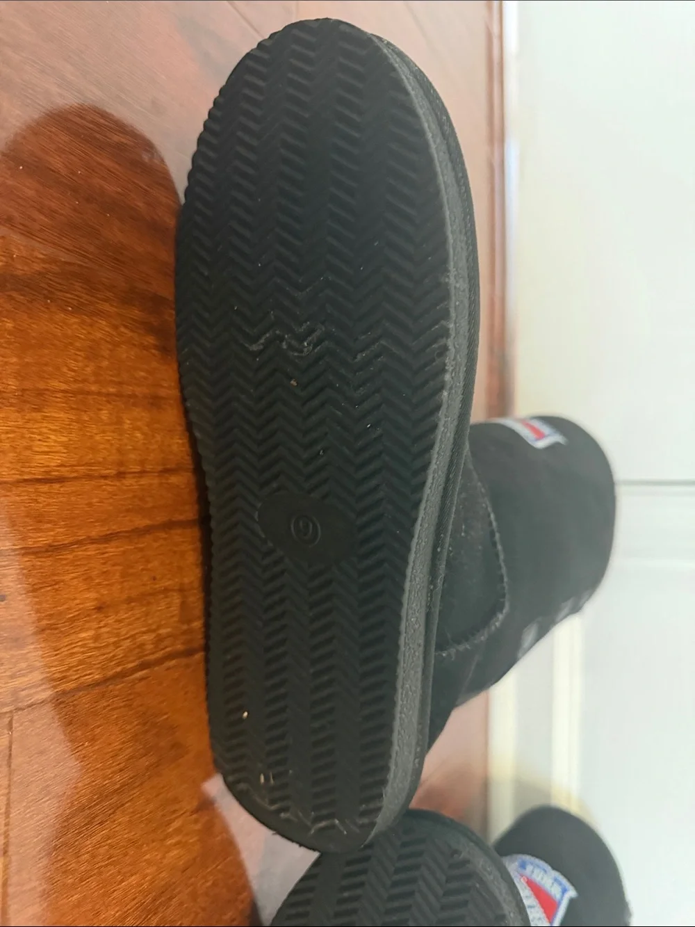 Black Knee-High Boots with New York Rangers Patch